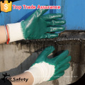 SRSAFETY 100% forro interbloqueo 3/4 guante de nitrilo azul / guantes de trabajo pesado muestras gratis